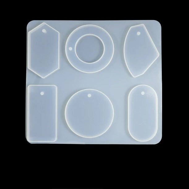 Pendant Necklace 6 Cavity Silicone Mold