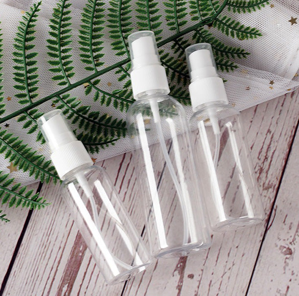 Clear Transparent Fine Mist Spray Bottle Sanitizer Portable Travel Bottle 10ML 50ML 100ML