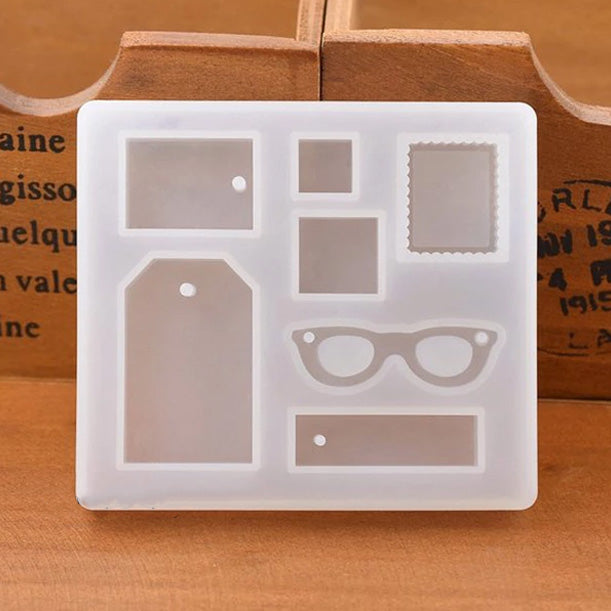 Fun Eye Glasses Pendant Charm Silicone Mold