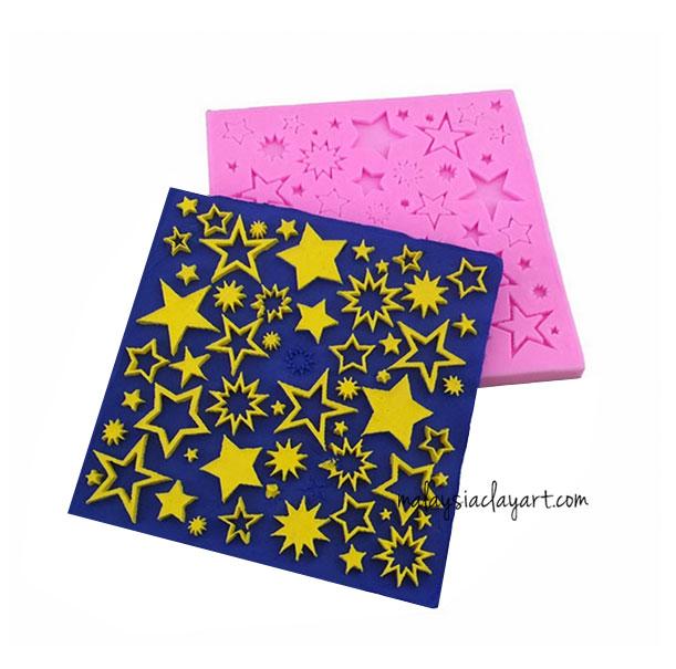 Star Texture Matt Sutton Slice Silicone Mold