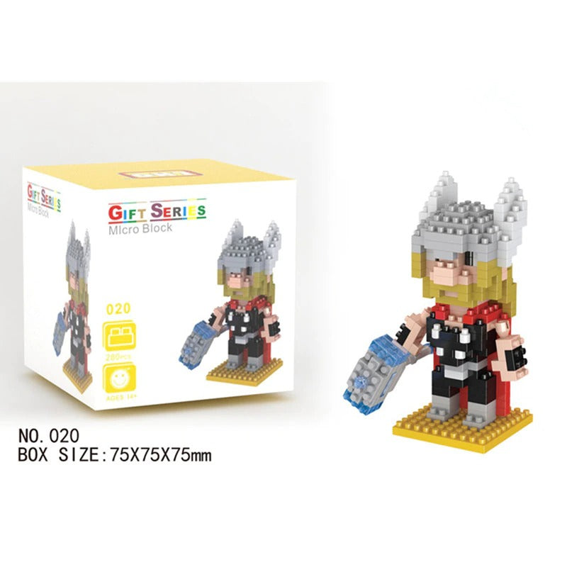 Micro Blocks Marvel Superhero Series Mini Buildings Nano Avengers Blocks Toy