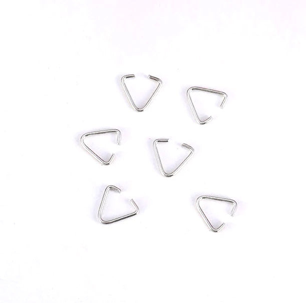 Triangular Split Ring 10mm (100 in pack) - Malaysia Clay Art