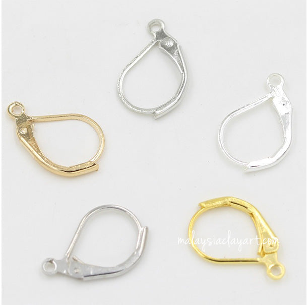 10 x French Leverback Earring hook