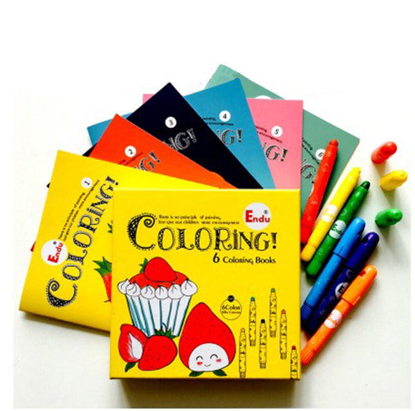 Coloring Crayon Craft Kit Pack - Malaysia Clay Art