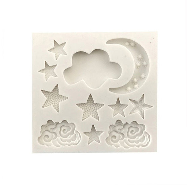 Moon Star Clouds High Gloss Silicone Mold 11 Cavity