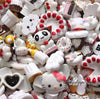 10 x White Assorted Mix Kawaii Decoden Kit Cute Cabochons