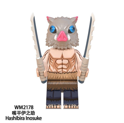 Demon Slayer Mini Figures Tanjirou Akaza Nezuko Zenitsu Kyoujurou Giyuu Inosuke Lego Minifigures WM6116